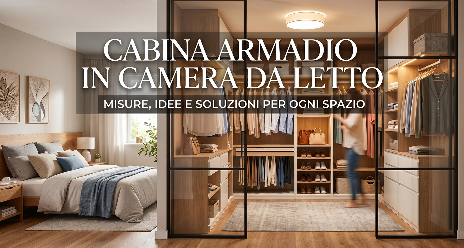 Cabina armadio in camera da letto: misure, idee e soluzioni per ogni spazio