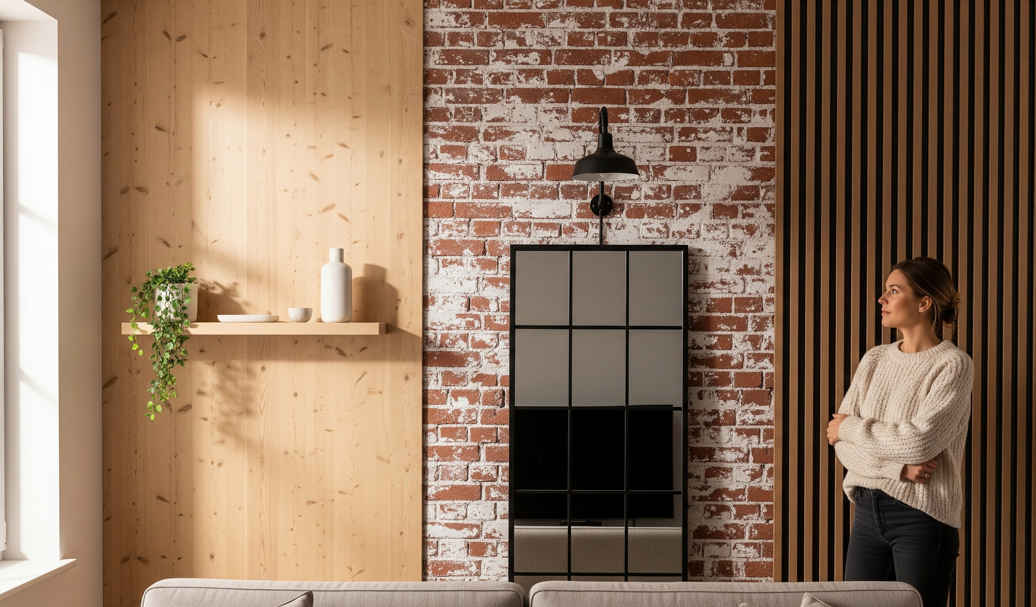 Stili a confronto: quale parete attrezzata per un soggiorno scandinavo, industrial o cannettato?