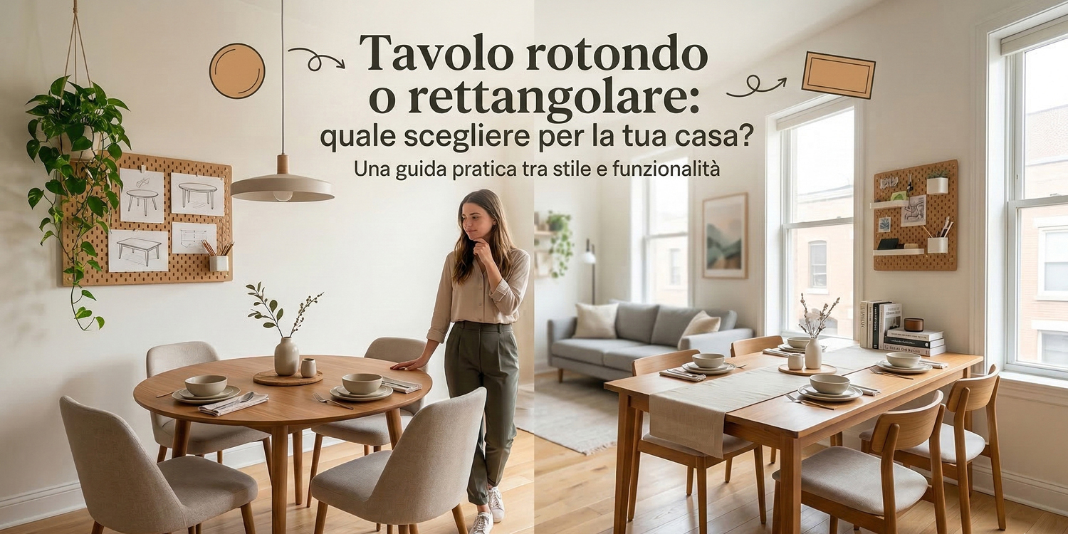 Tavolo rotondo o rettangolare: quale scegliere per la tua casa?
