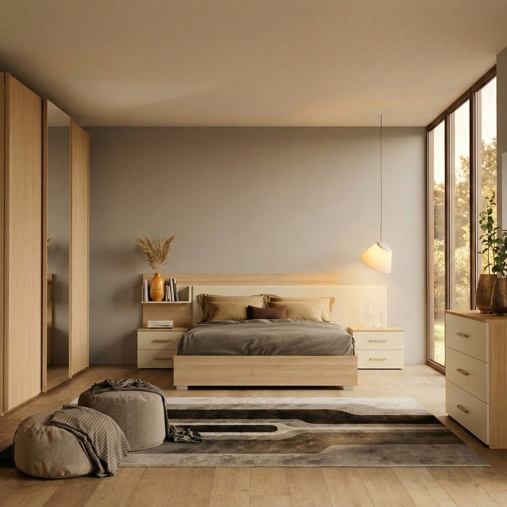 Camera con armadio scorrevole