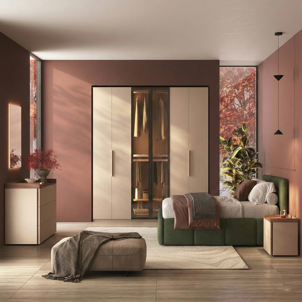 Camera con armadio battente