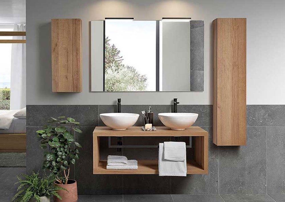 Mobile doppio lavabo