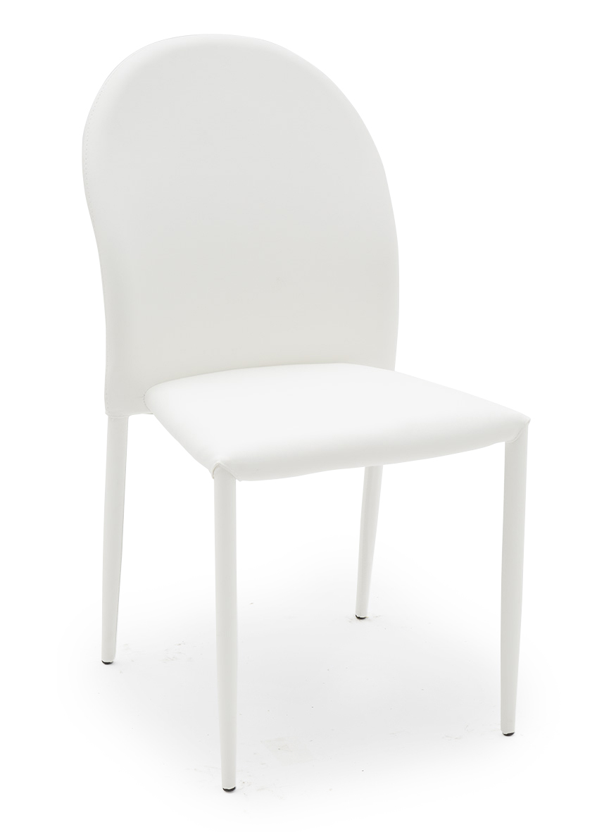 Sedia ecopelle Bianco