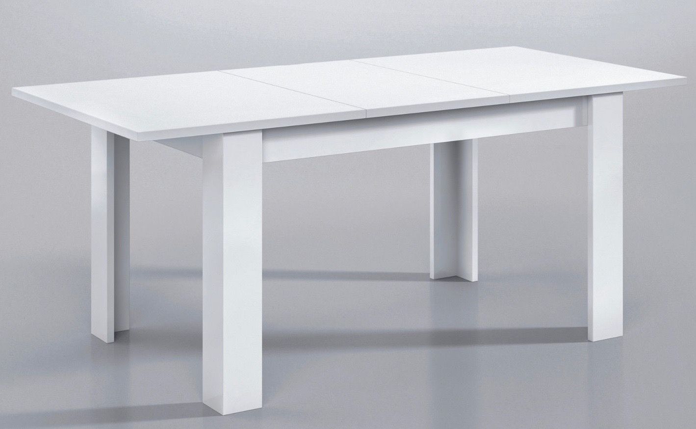 Tavolo bianco lucido allungabile 140 cm