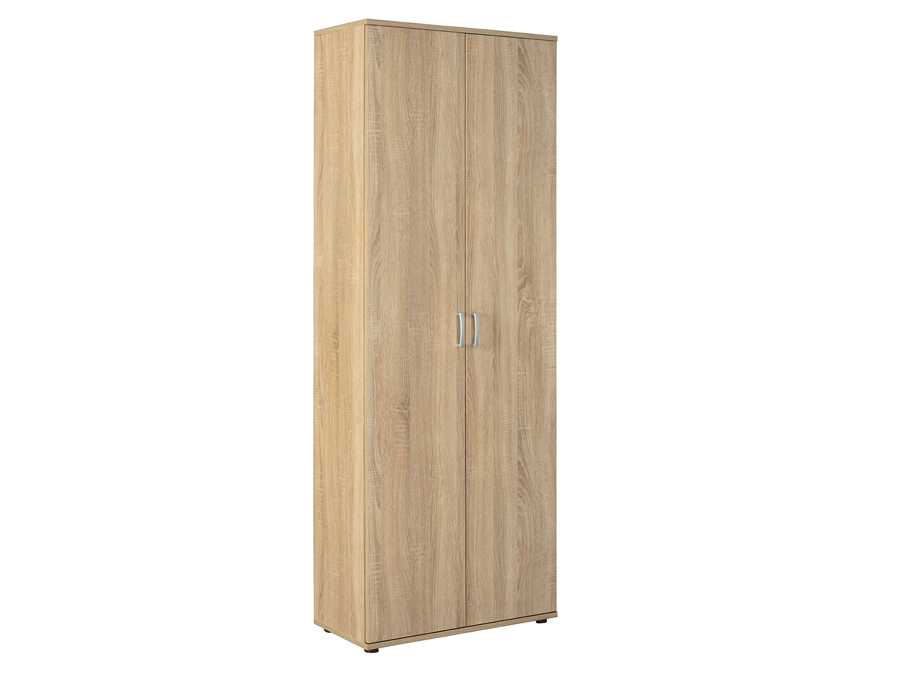 Armadio due ante + ripiani  legno finitura laminato rovere