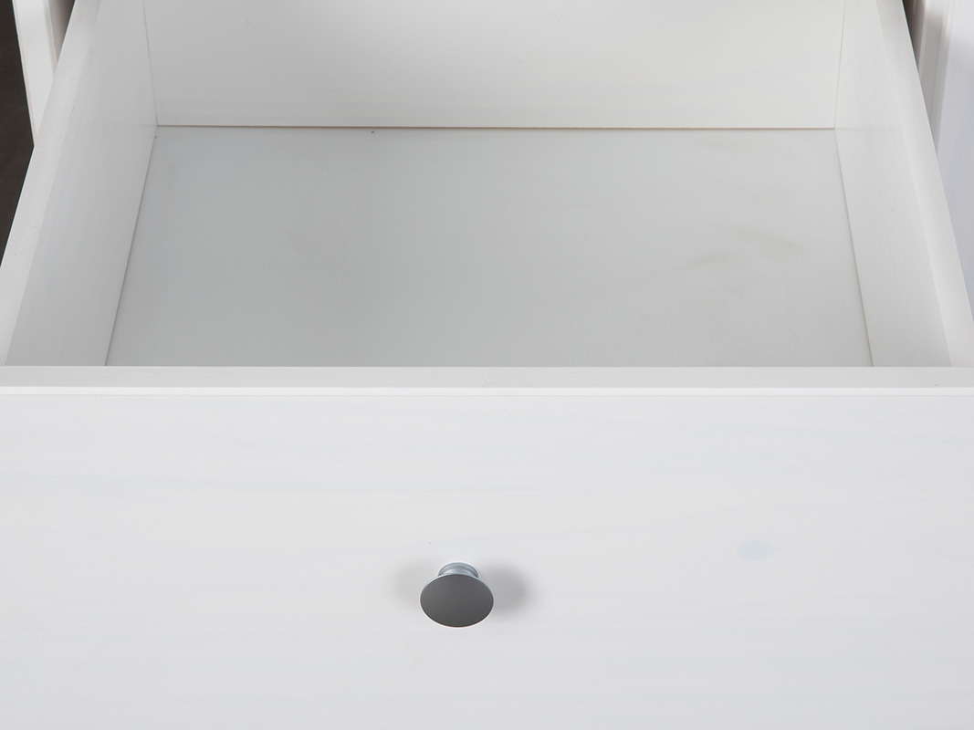 Armadio con 2 ante battenti e 2 cassetti in finitura bianco 