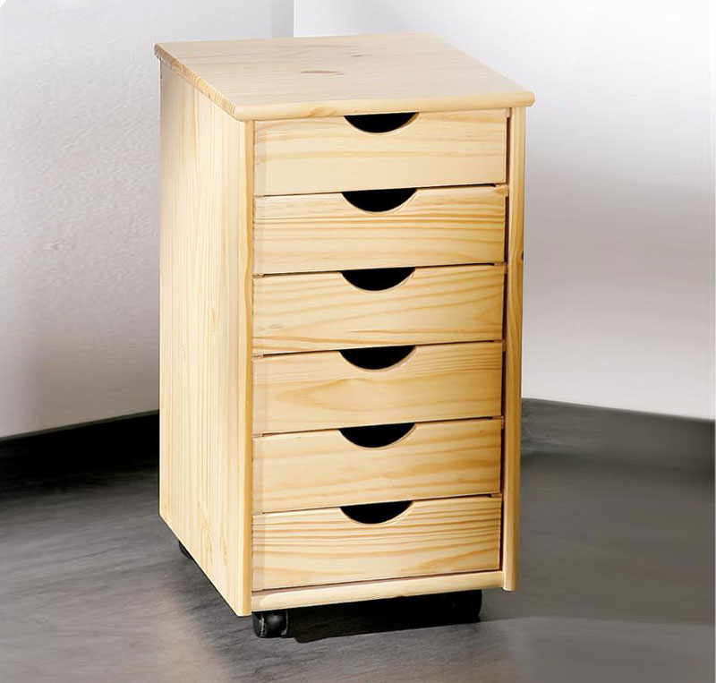 Links, scrivania Julia per bambini in legno naturale