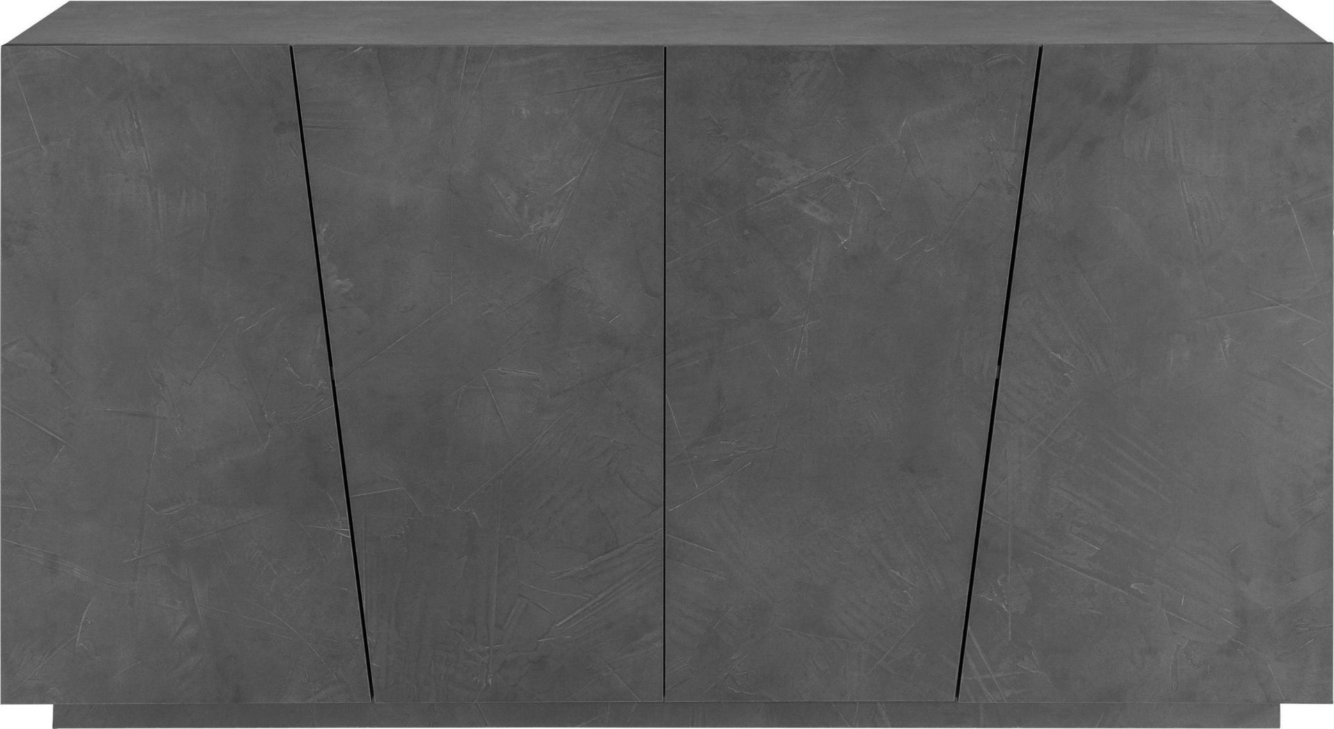 Madia credenza piccola, 4 ante Ardesia