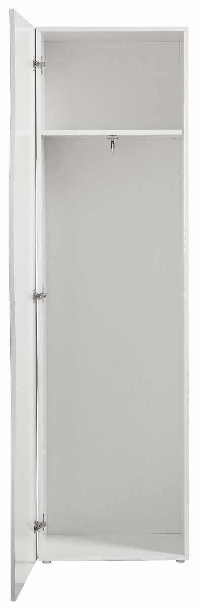 Guardaroba da ingresso bianco lucido linea onda