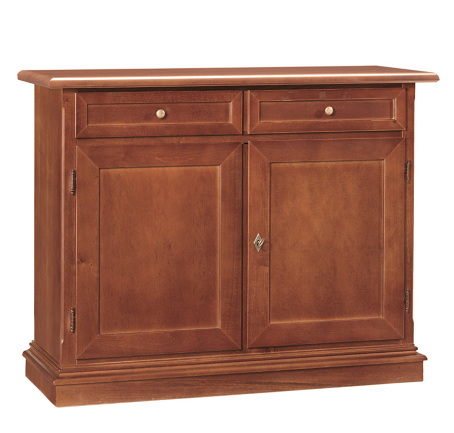 Credenza in legno, noce, arte povera - cm 105x85