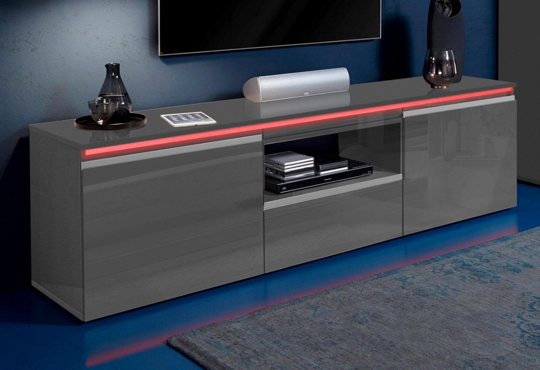 Porta TV 2 ante e 1 cassetto