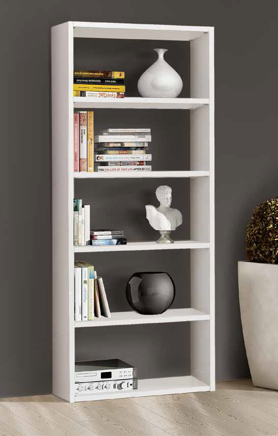 LIBRERIA BIANCO FRASSINATO L.89X30 H218