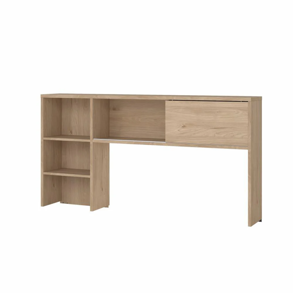 scrivania con alzata  color rovere