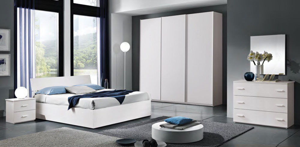 Camera da letto Completa Bianco Frassinato GIADA
