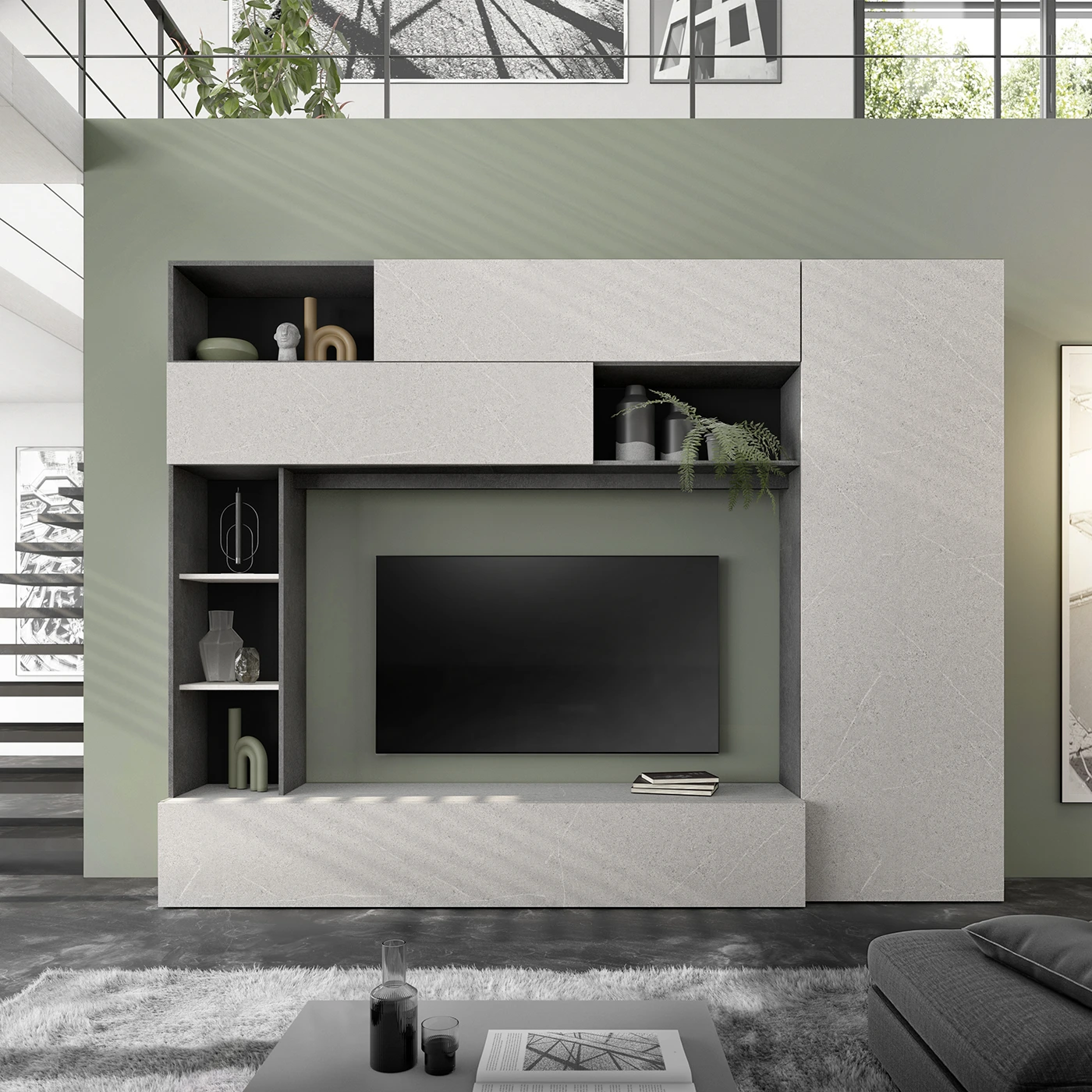 parete attrezzata in sconto