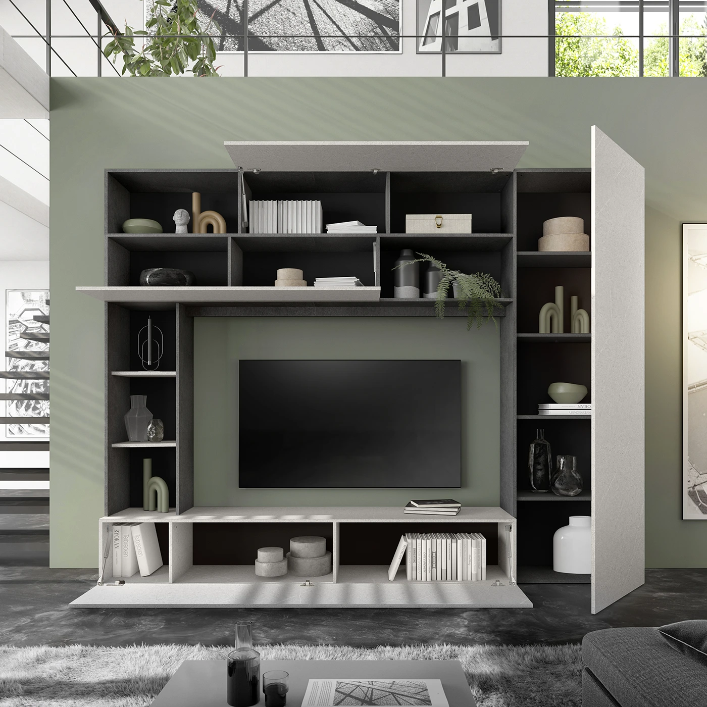 parete attrezzata in sconto