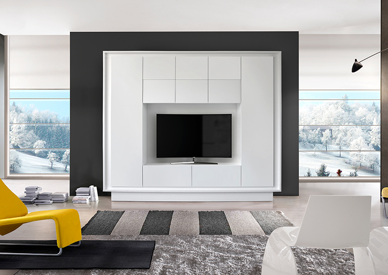 Parete attrezzata Bianco Opaco