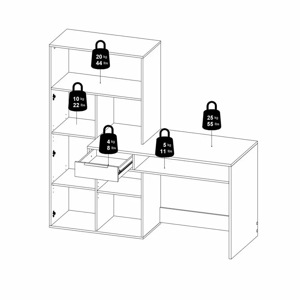 scrivania bianca scontata