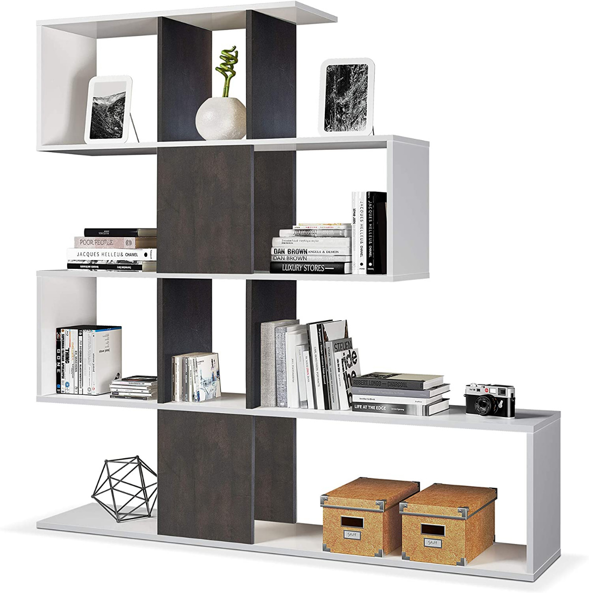 Libreria bianca e ossido