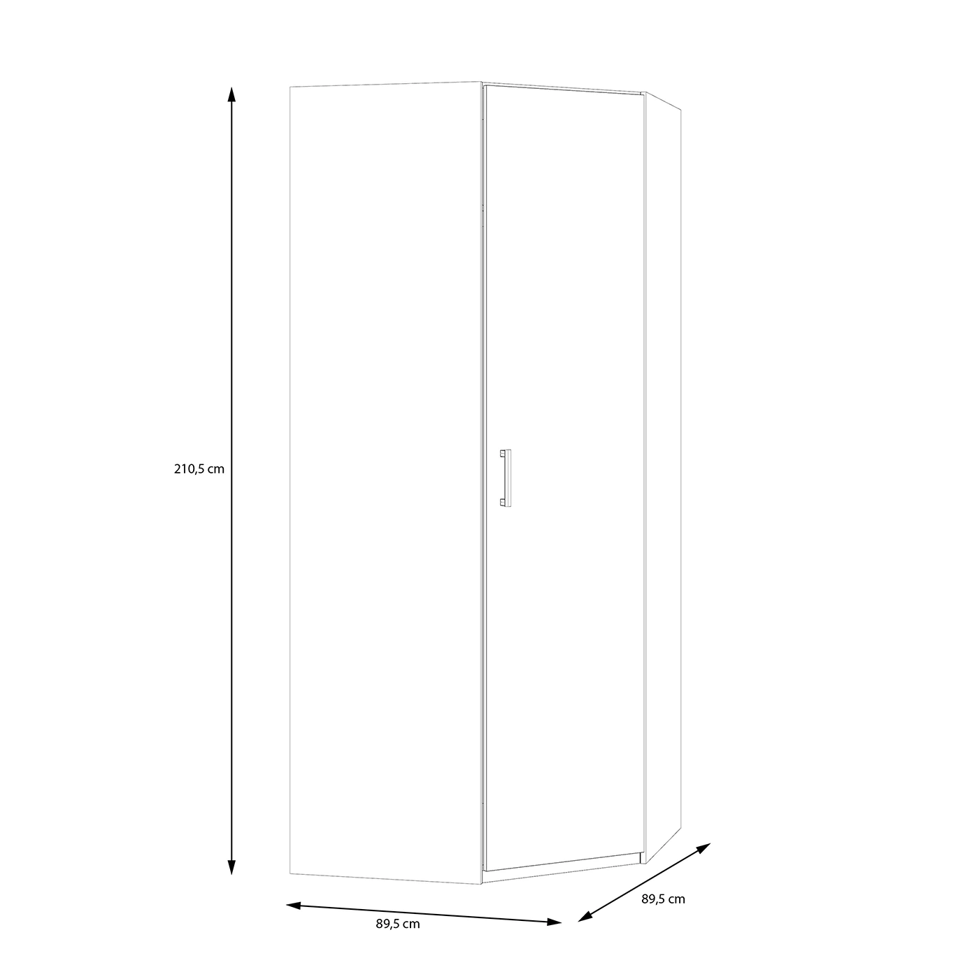 ARMADIO ANGOLARE MODERNO