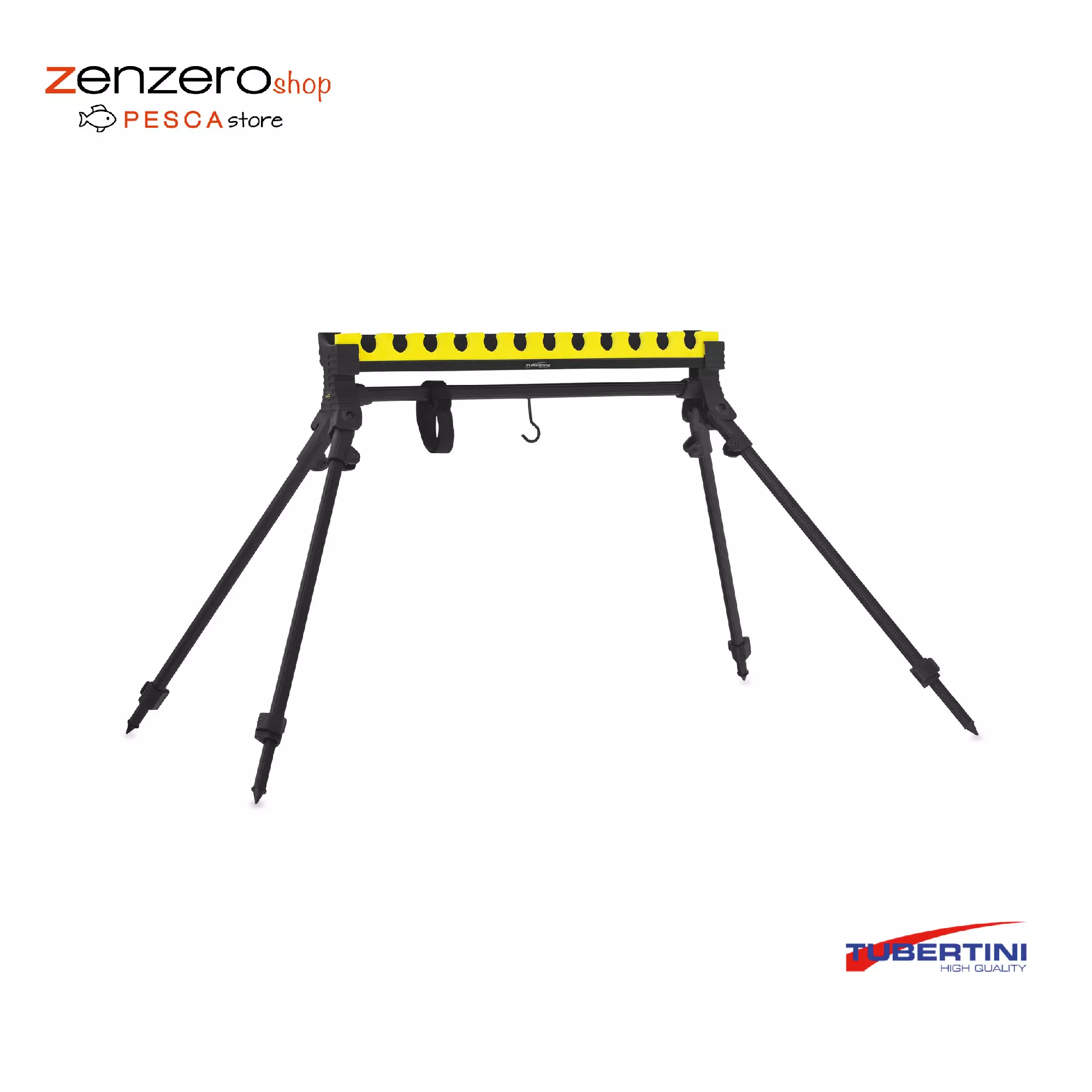 Tubertini Appoggia canne Black kit rest con battuta  in offerta 