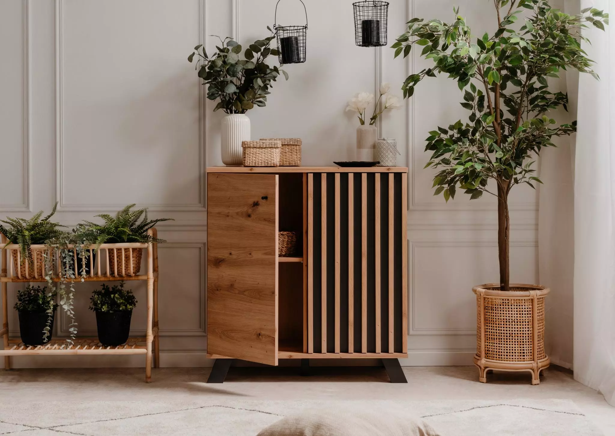 Madia salvaspazio stile nordico nuova