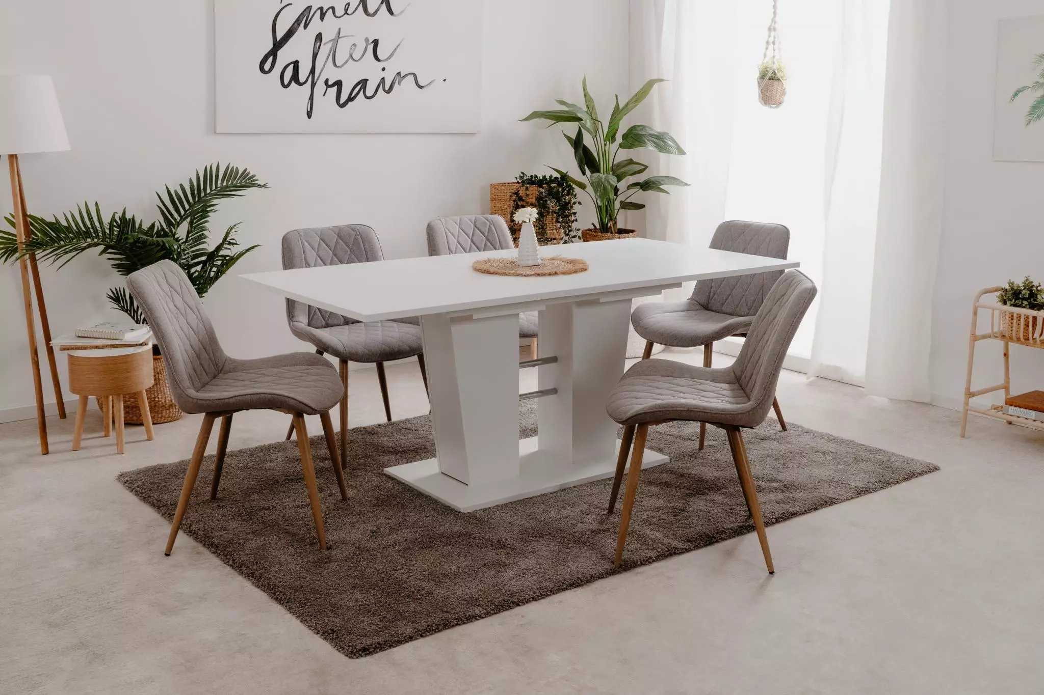 Sedia nordik finitura Grigio chiaro