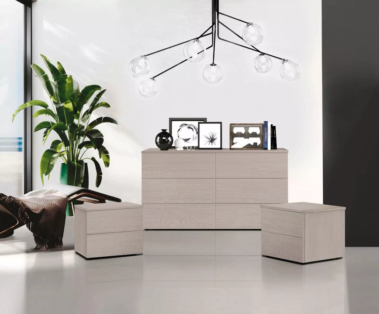 comò e comodini rovere