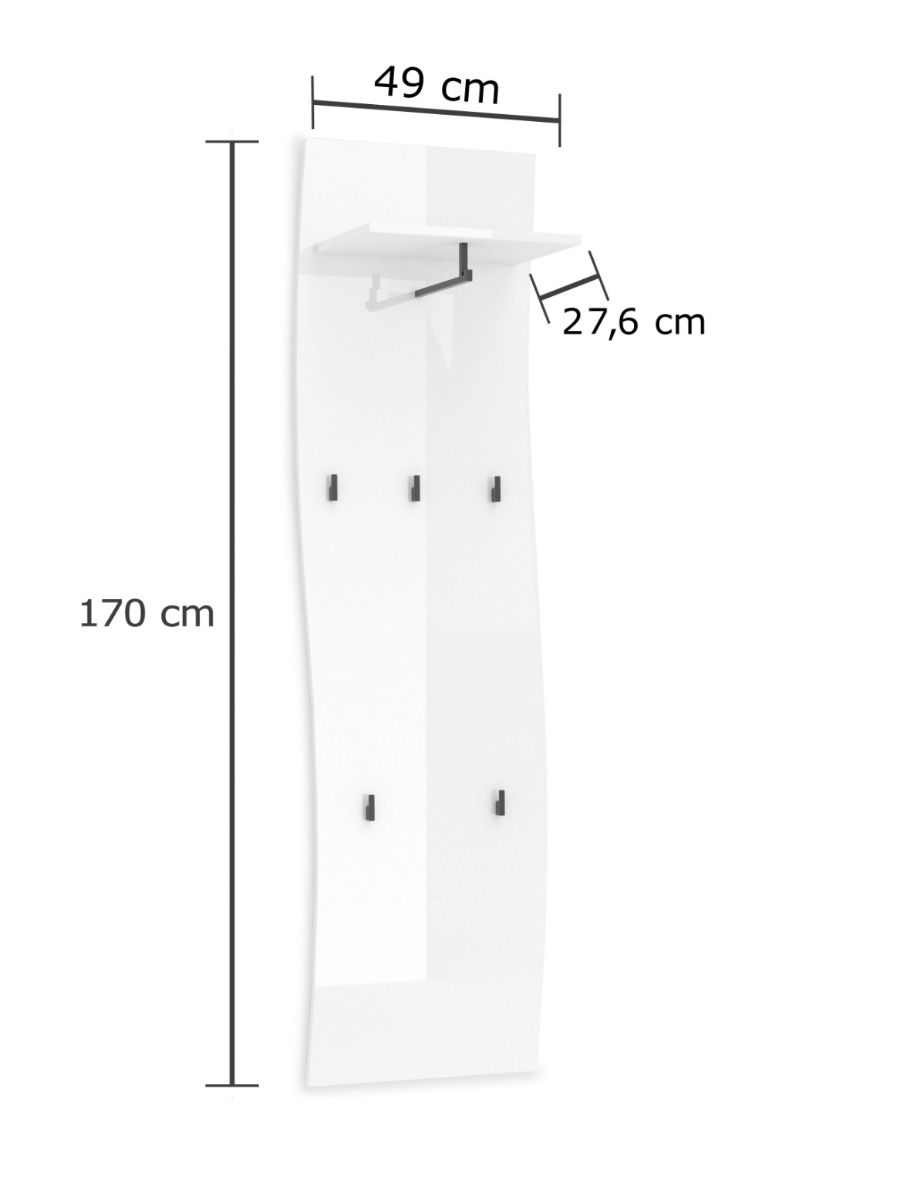 Composizione da ingresso formata da madia 3 ante, guardaroba e appendiabiti