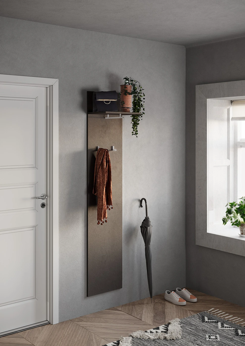 Scarpiera moderna due ante in offerta