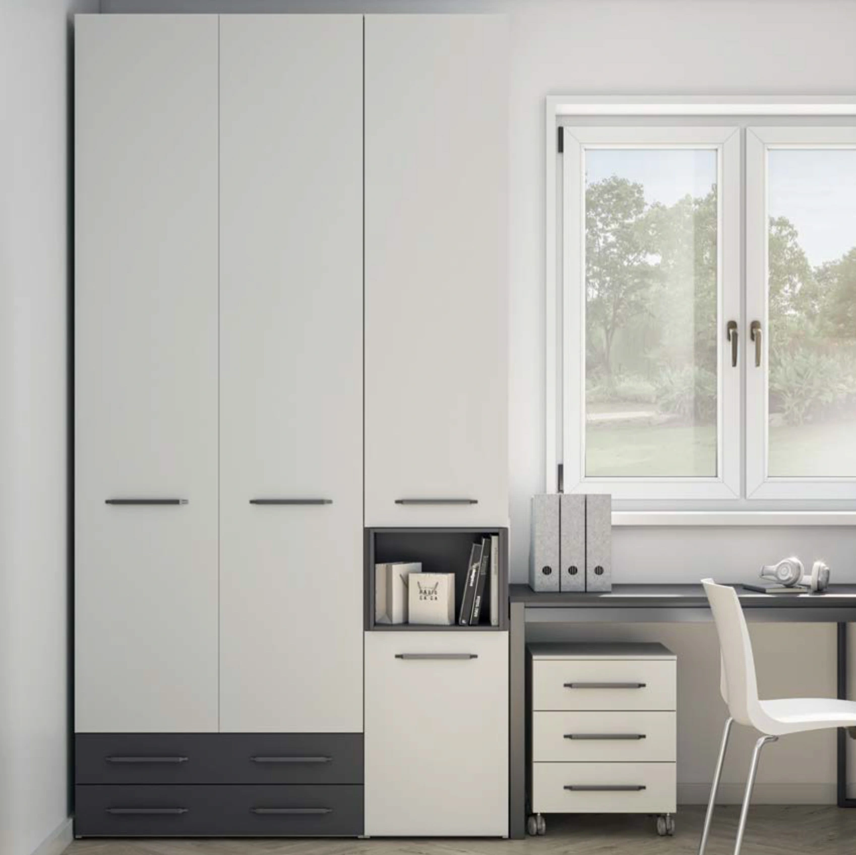 armadio moderno battente