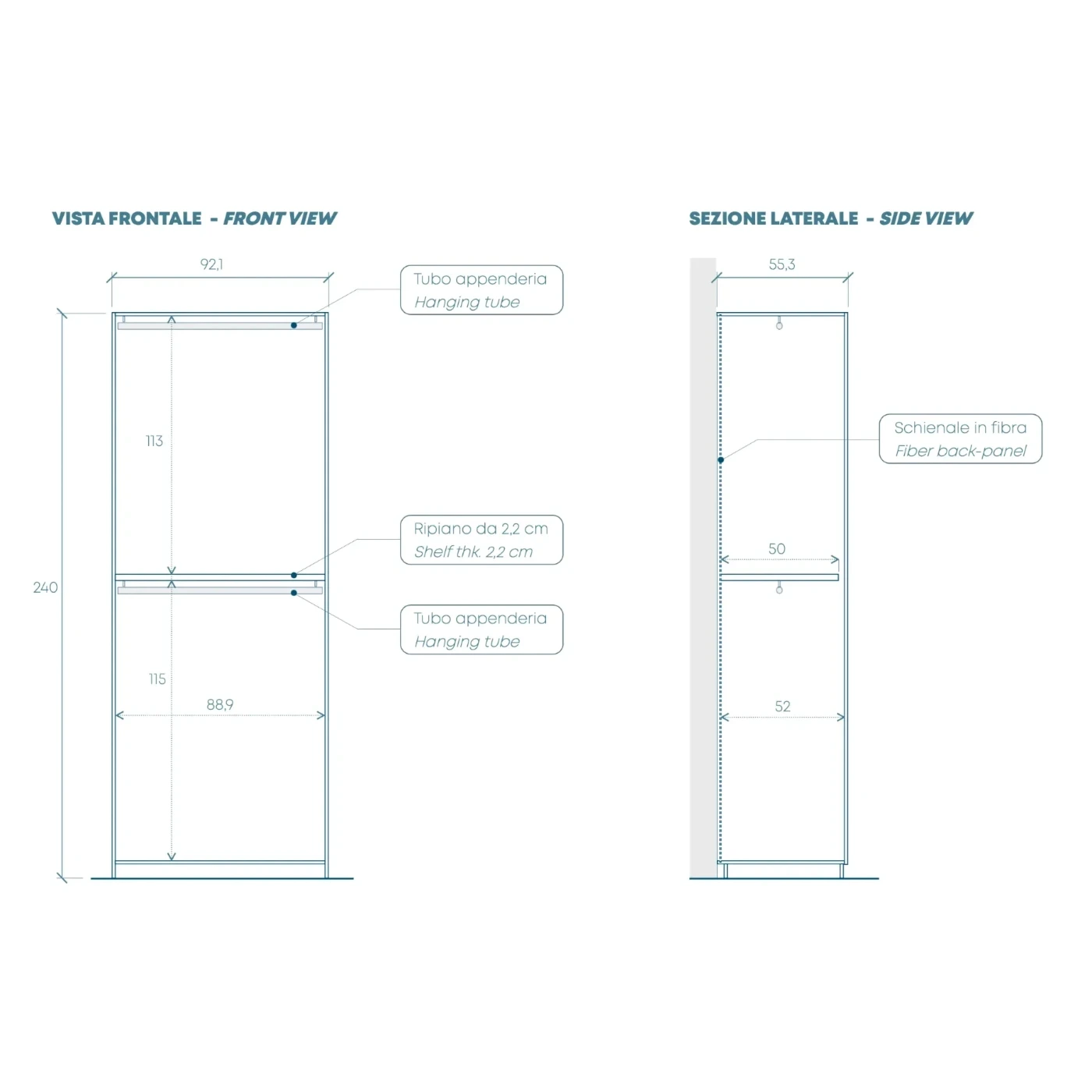 camera con 8 ante battenti