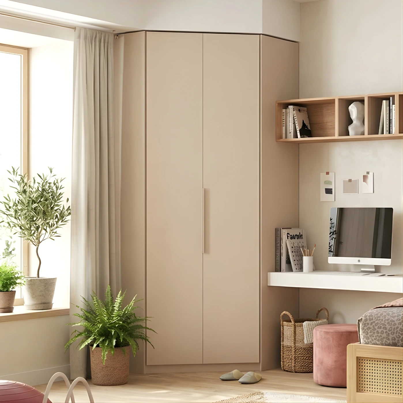 Cabina angolare 2 ante, Cashmere, 120x120