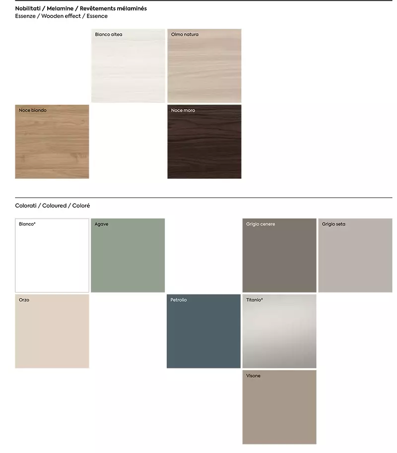 armadio noce biondo con pannello tv