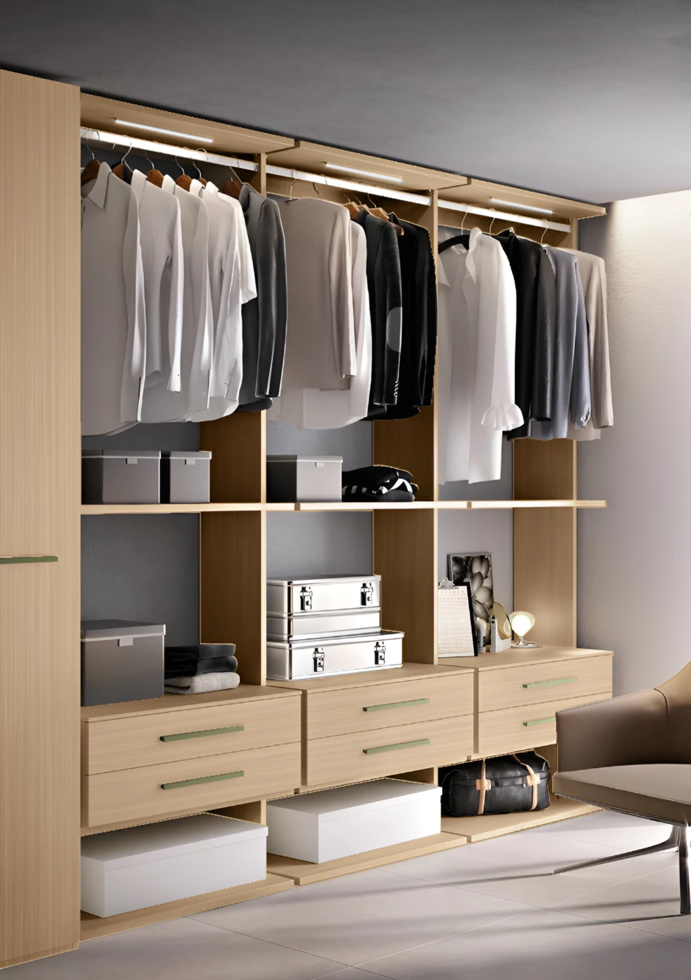 cabina a giorno rovere ambra