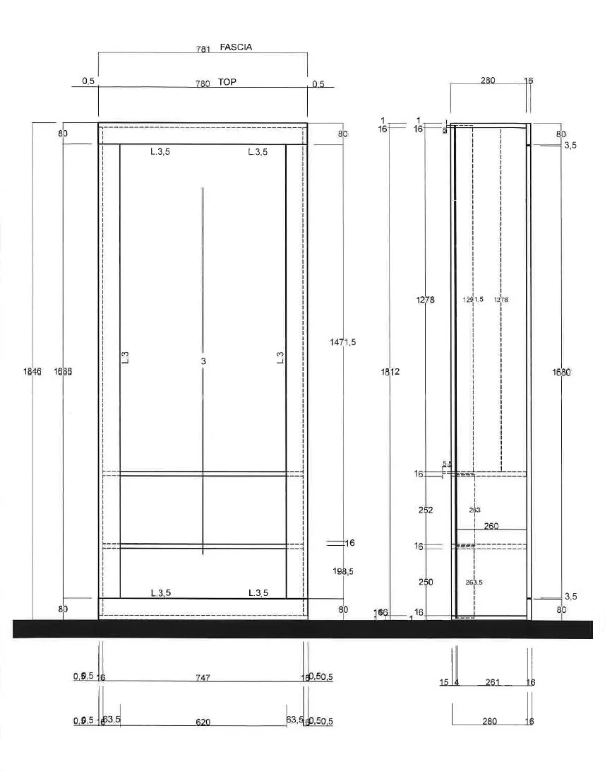 guardaroba economico bianco