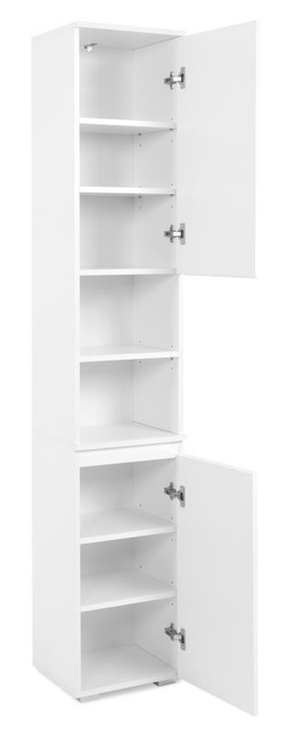 Moderno Mobile da bagno finitura Bianco lucido con specchio