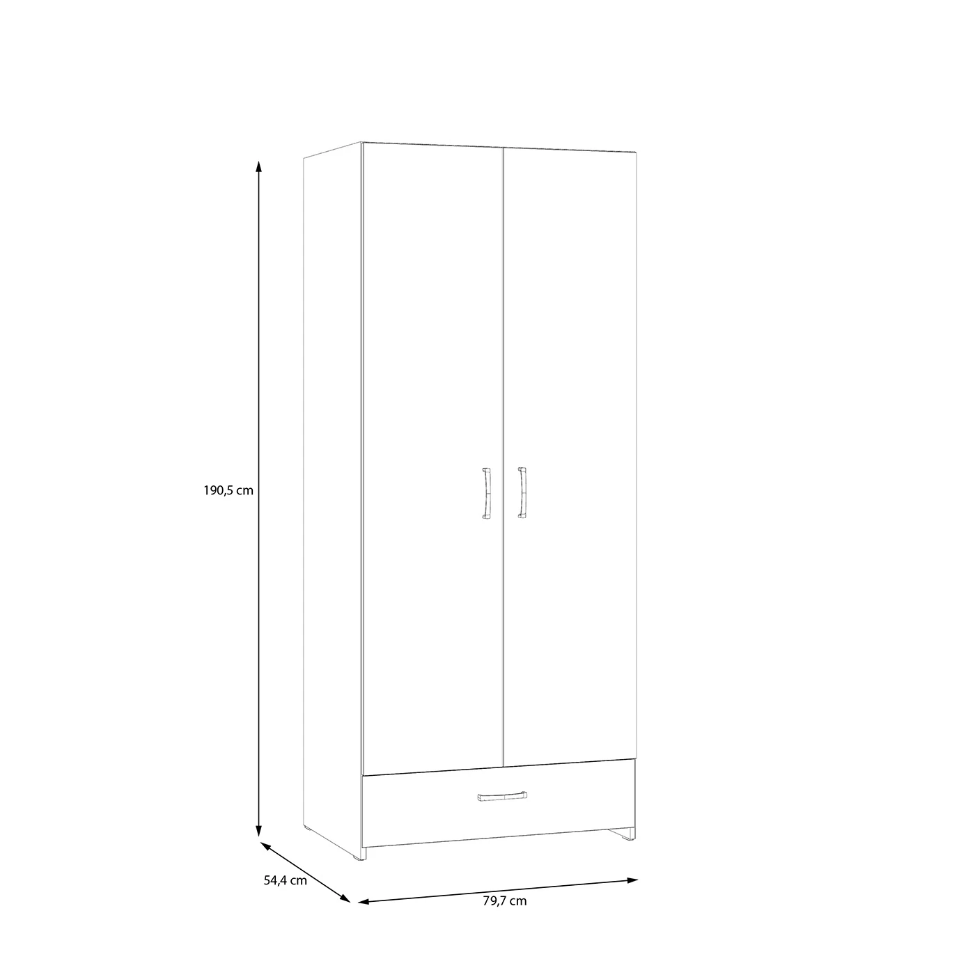 armadio a due ante online
