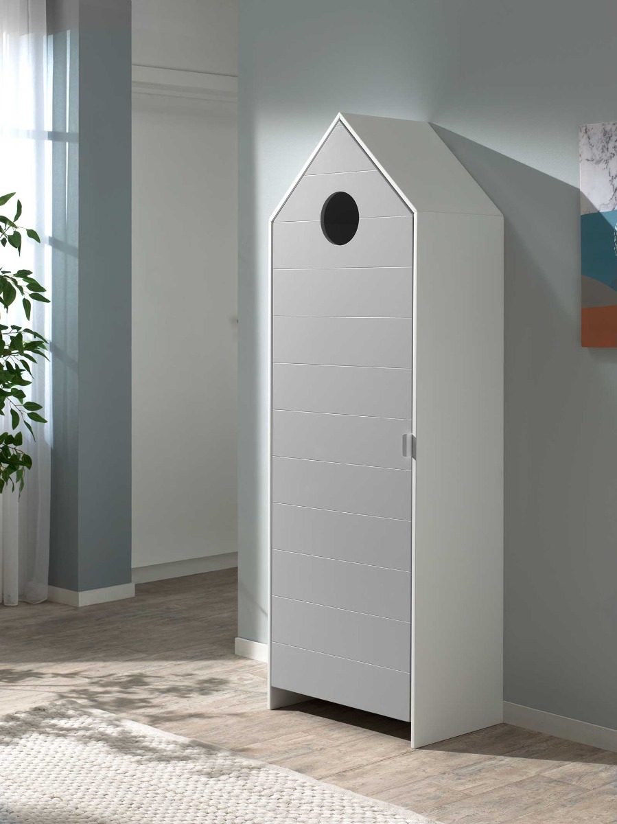 Armadietto per camerette moderno, disponibile in 4 finiture