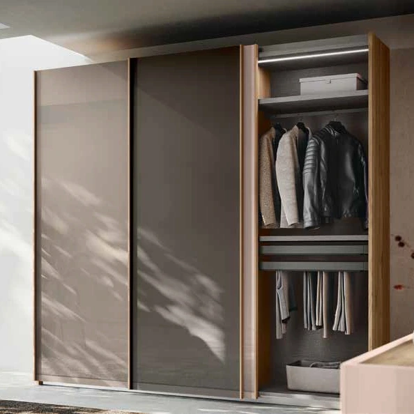 Armadio 3 ante scorrevole, laccato, L.286 H.256