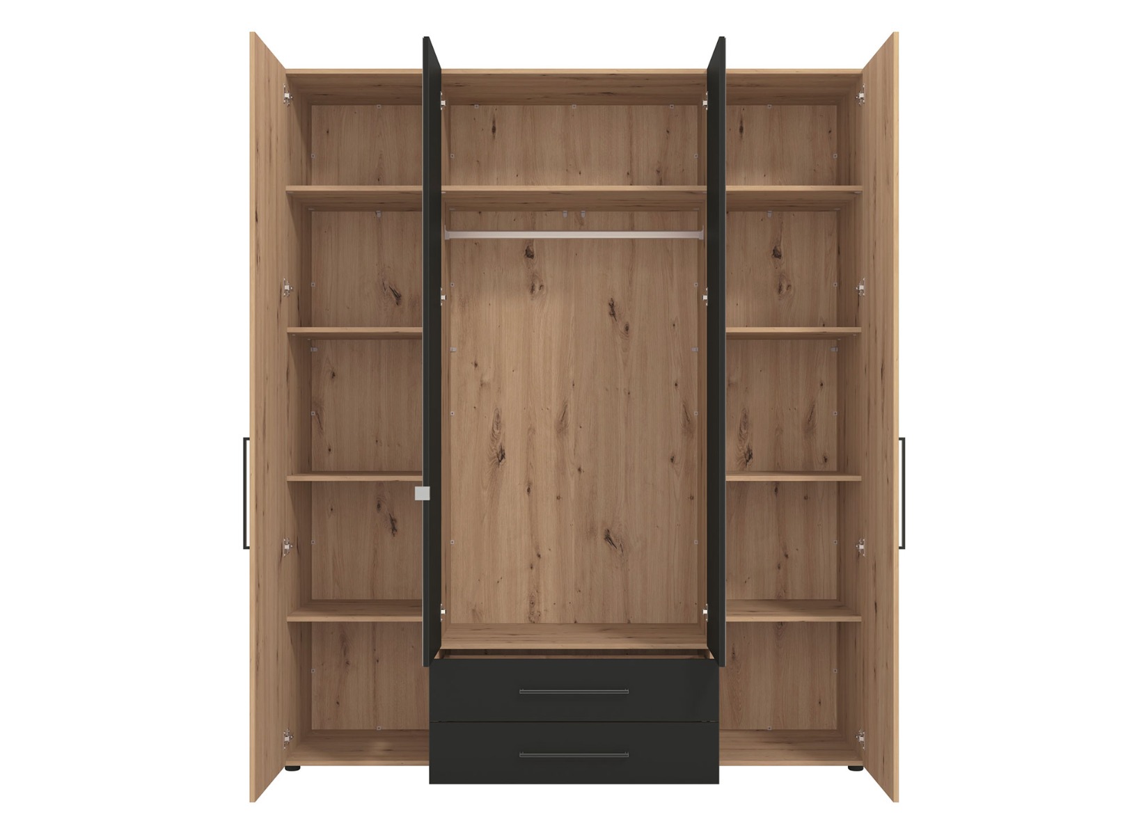 nuovo Offerte Black friday, Armadio 4 ante di design con specchi