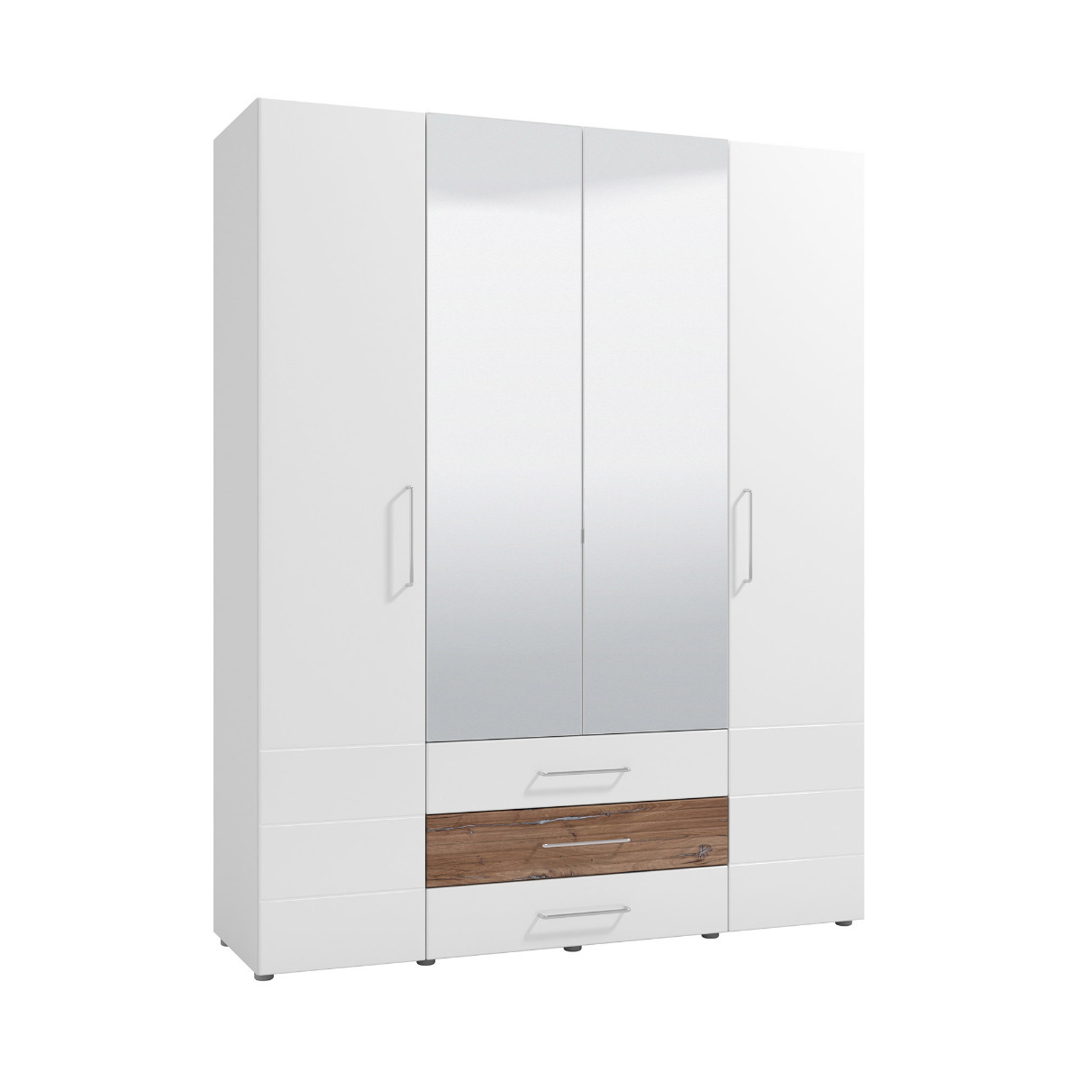 armadio moderno bicolore, ante batteni