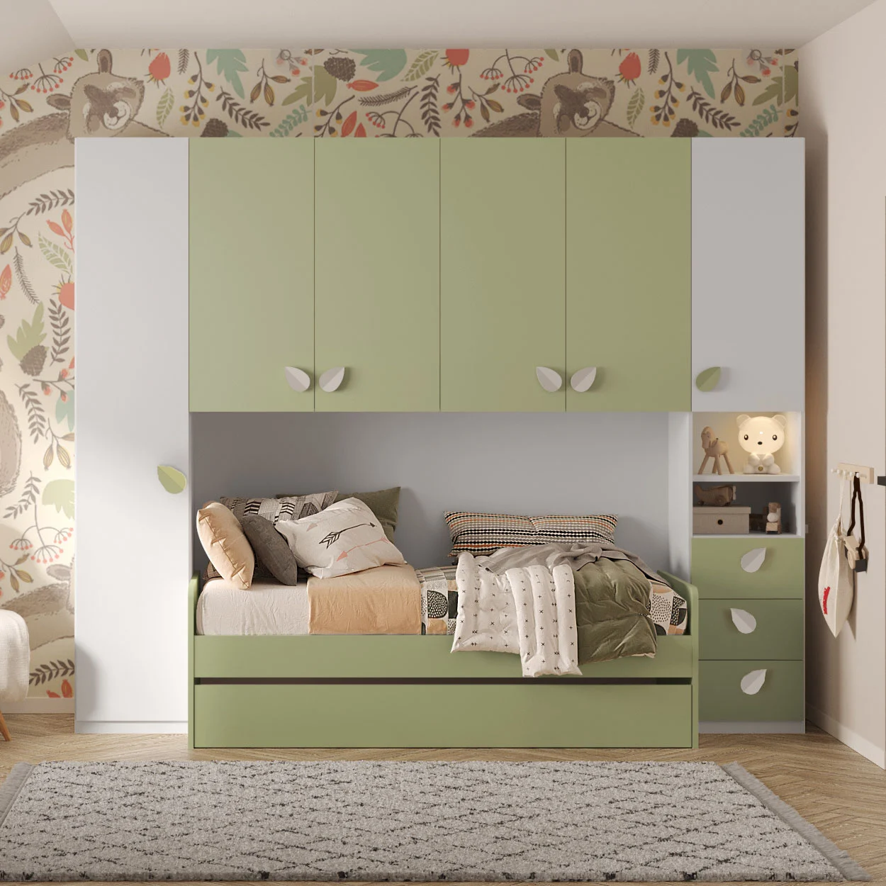 ponte cameretta verde pistacchio