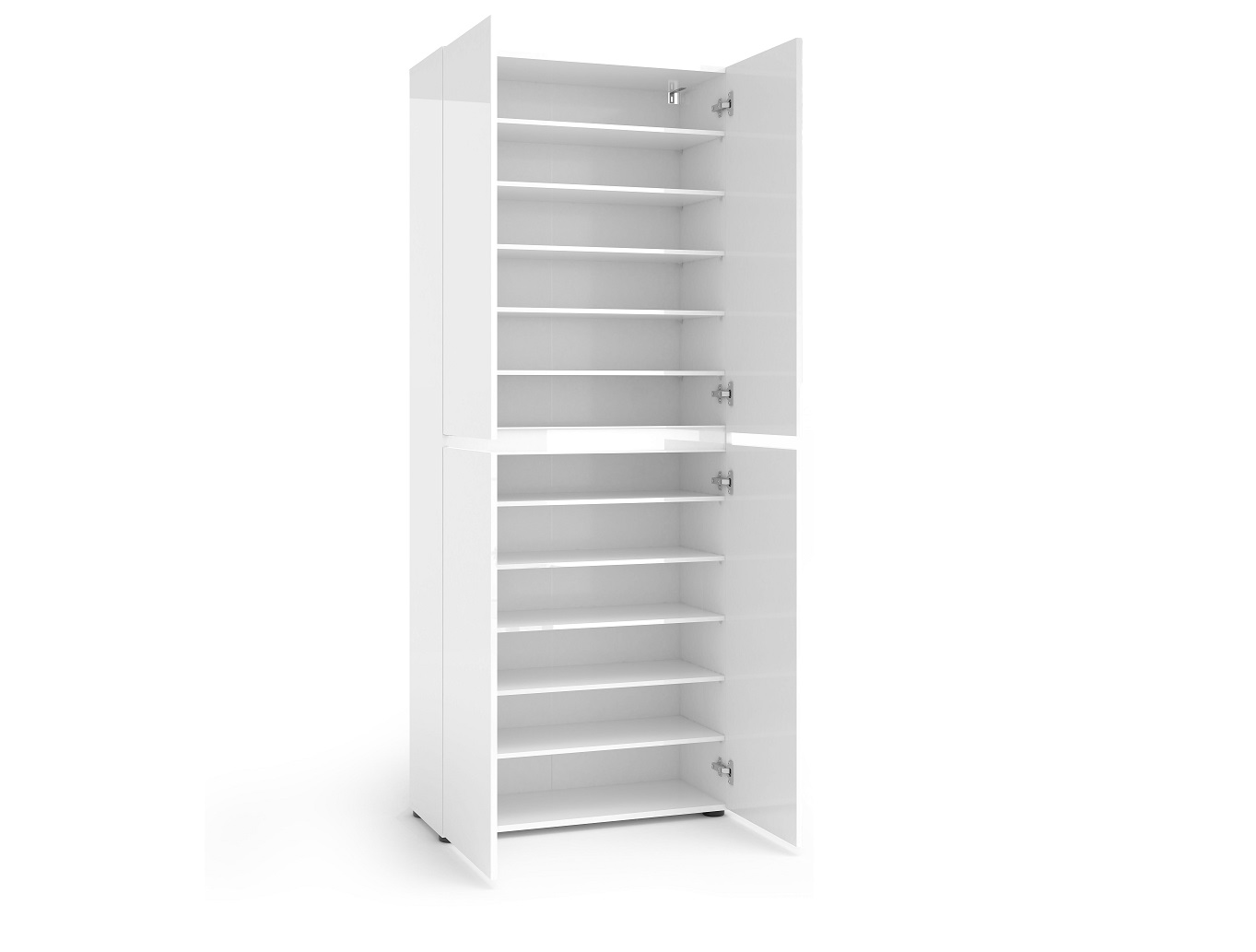 Armadio multiuso 4 ante minimal Bianco lucido in offerta