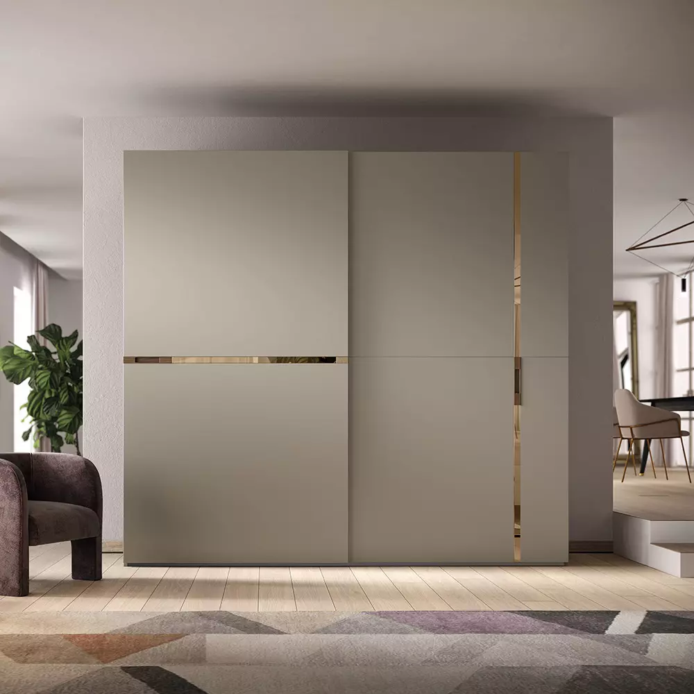 armadio argilla scorrevole