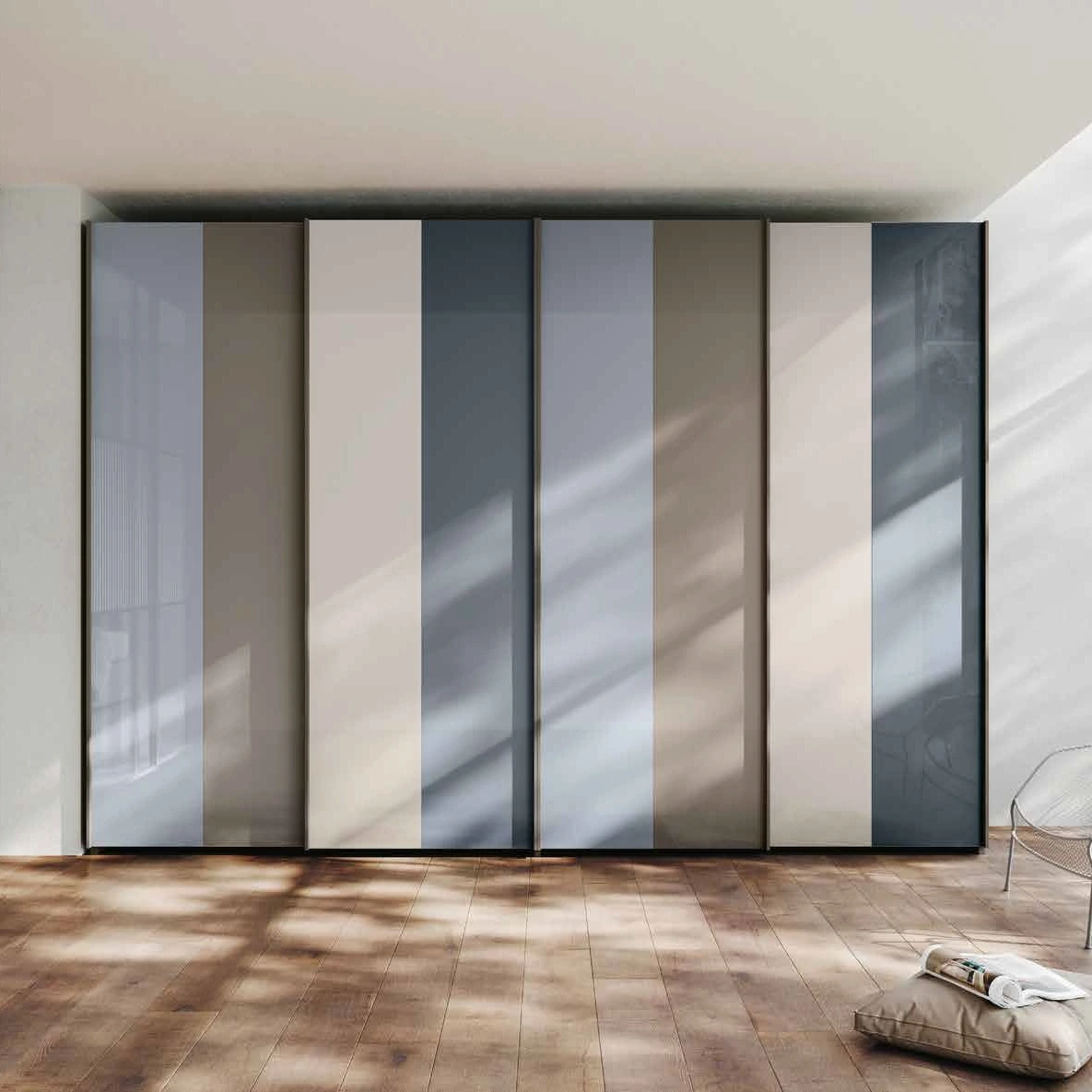 armadio scorrevole laccato