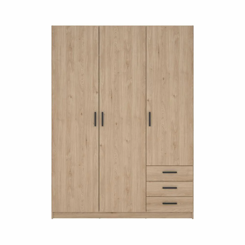 armadio con ante e maniglie 