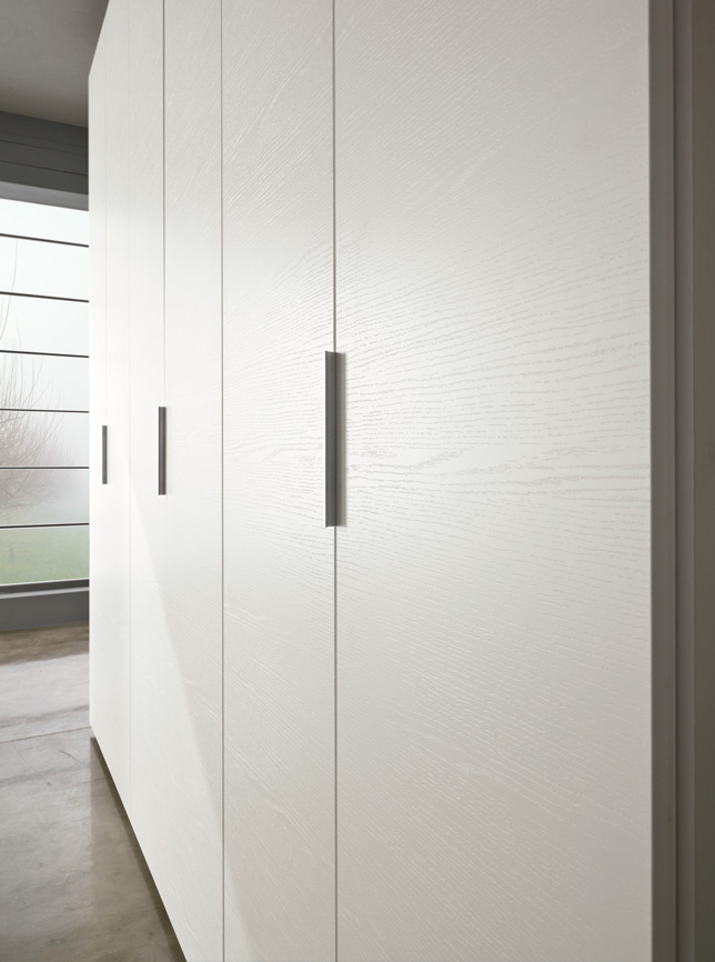 Nuovo Armadio moderno 6 ante Bianco frassinato