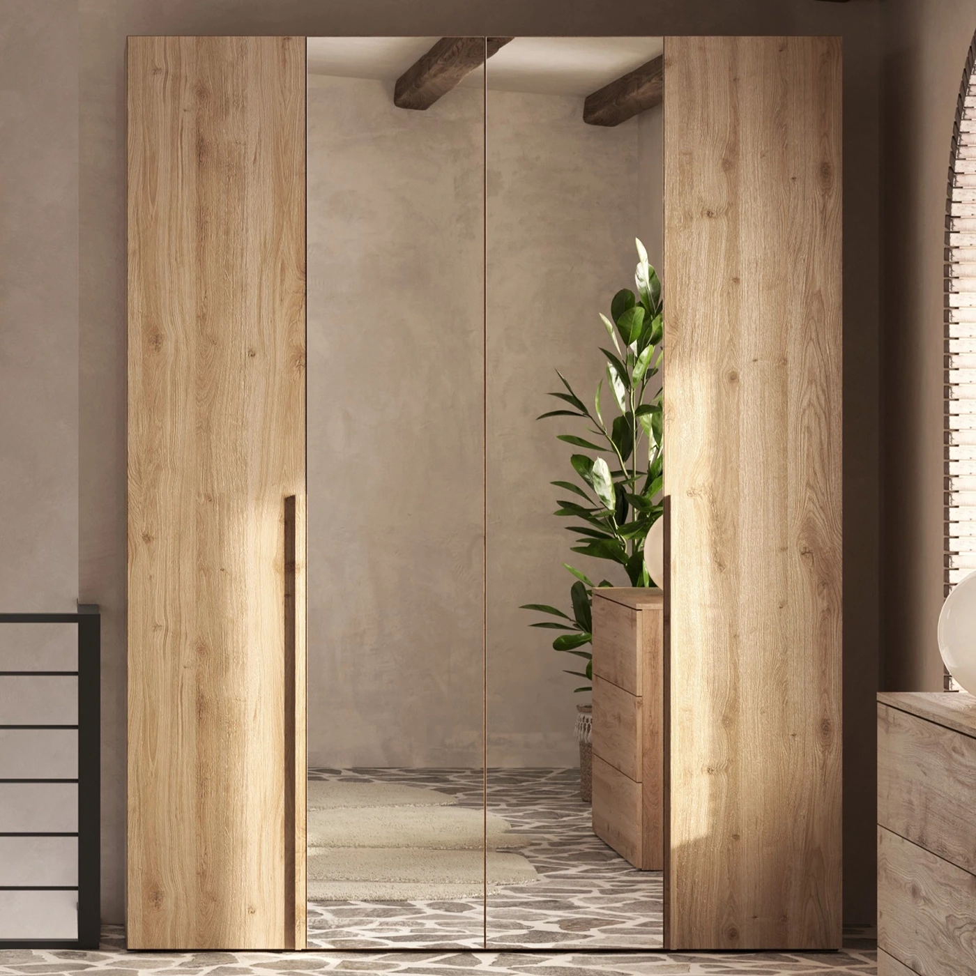 Camera matrimoniale completa bloccata, finitura Cadiz