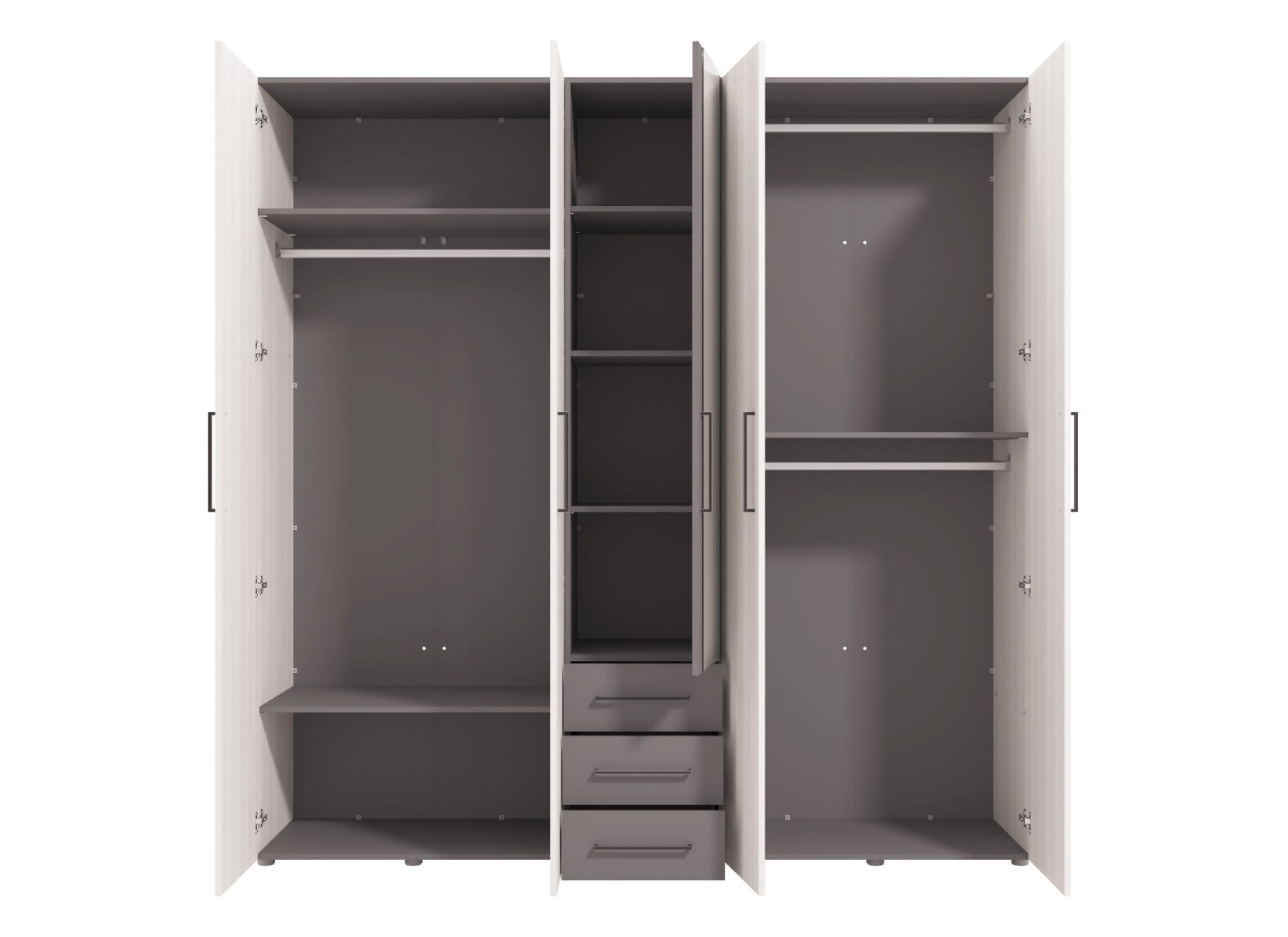 Armadio conveniente moderno 5 ante 